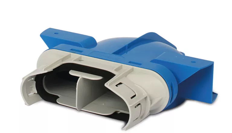 Ventielcollector 132x52mm-125 mm 90° zonder huls