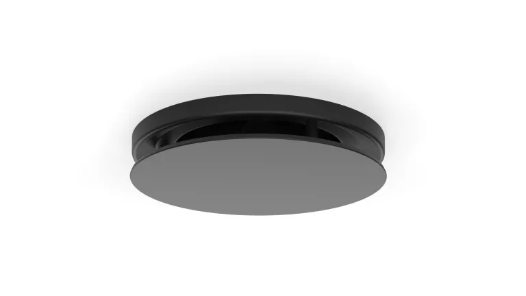 Bouche de ventilation réglable en noir Ø125 mm 7 pièces