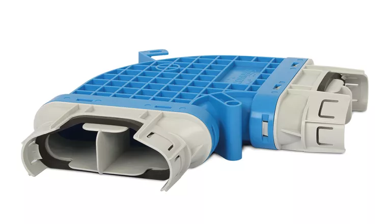 Coude horizontale 90° 132x52 mm