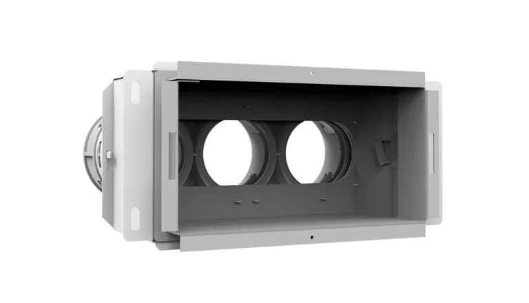 Wandcollector iso achter 3xØ69 200x100 mm