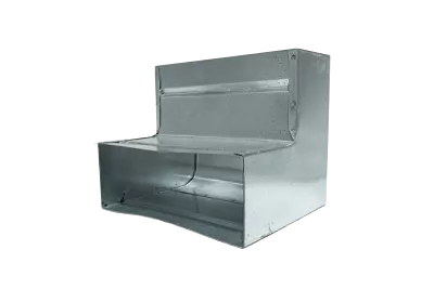 Coude verticale 90° 220x80 rond galva