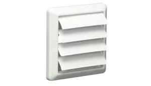 Quick Fix muurrooster met terugslagklep Ø100 mm (wit)